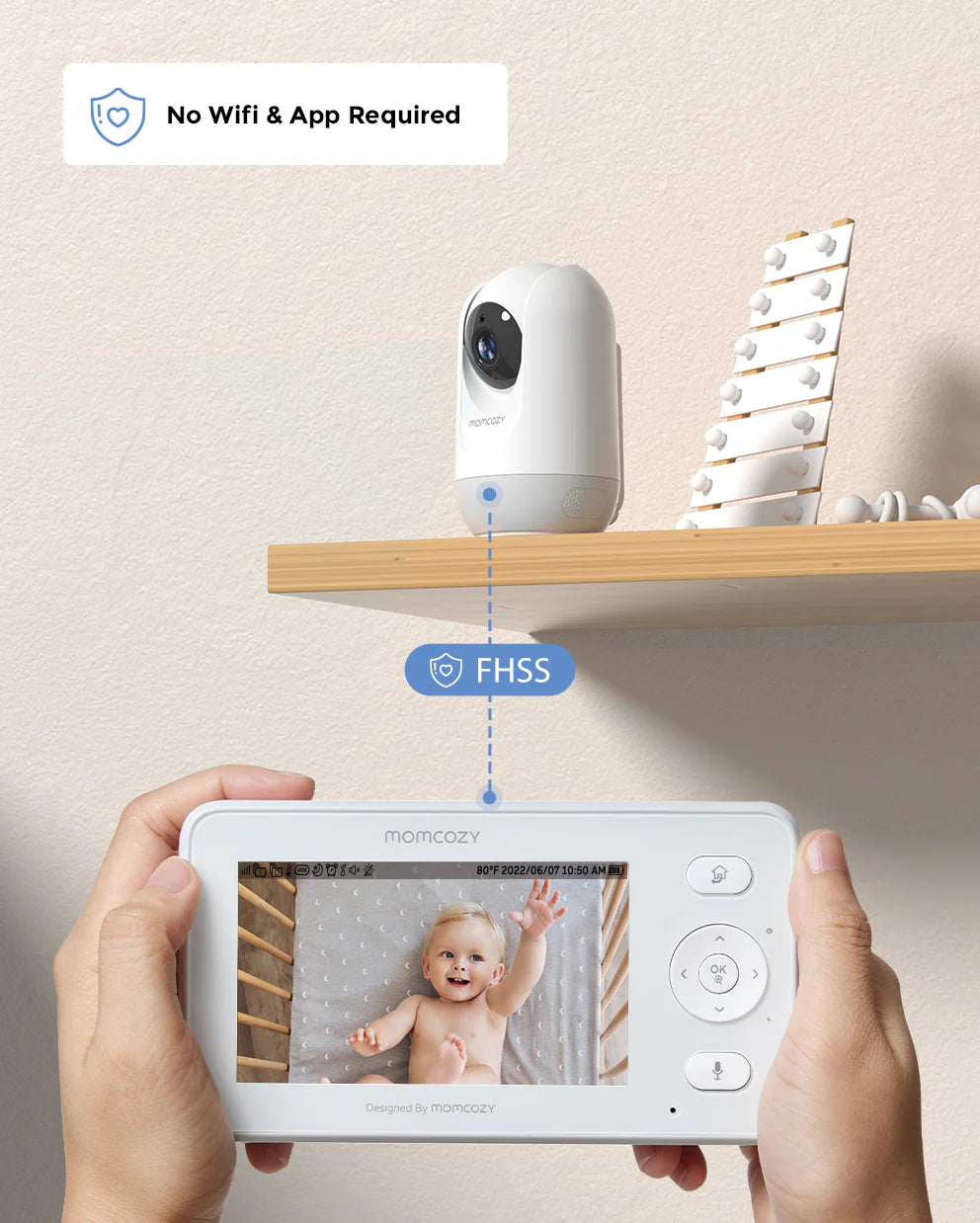 Momcozy 4.3" HD Video Baby Monitor BM02