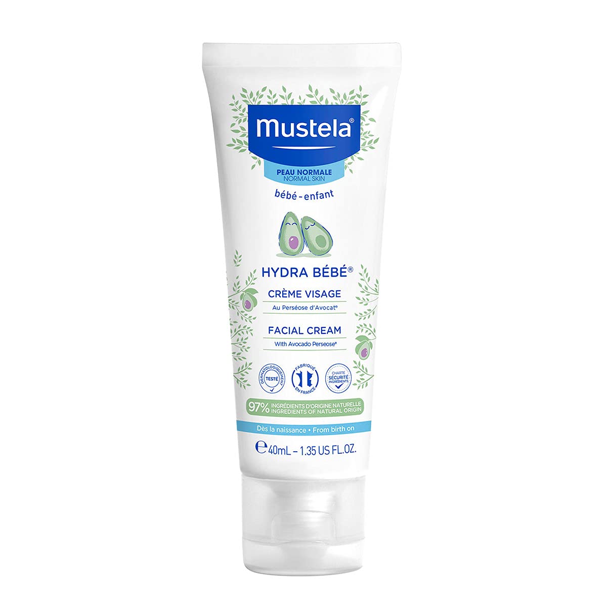 Mustela Hydra Bebe Facial Cream with Avocado for Normal Skin