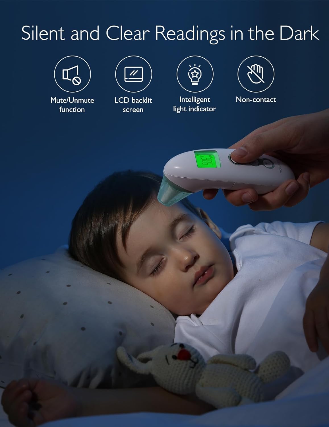 Momcozy Non-Contact Forehead and Ear Thermometer