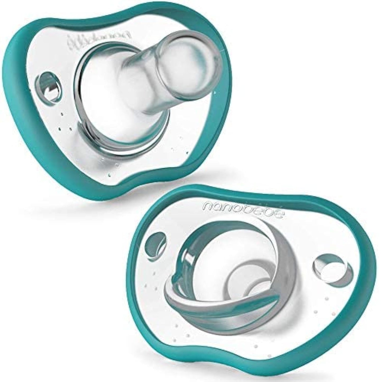 Nanobébé Flexy Silicone Pacifiers - Teal