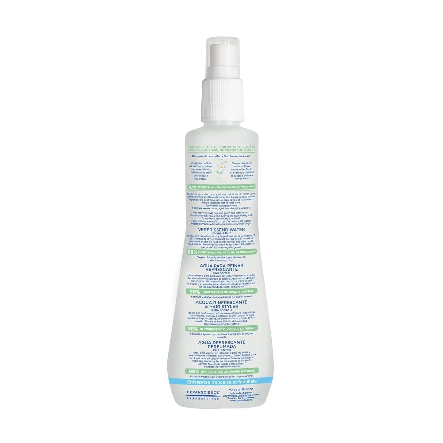 Mustela Hair Styler & Skin Freshener with Chamomile Water for Normal Skin