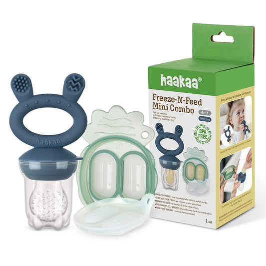 Haakaa Freeze-N-Feed Mini Combo - Steel Blue