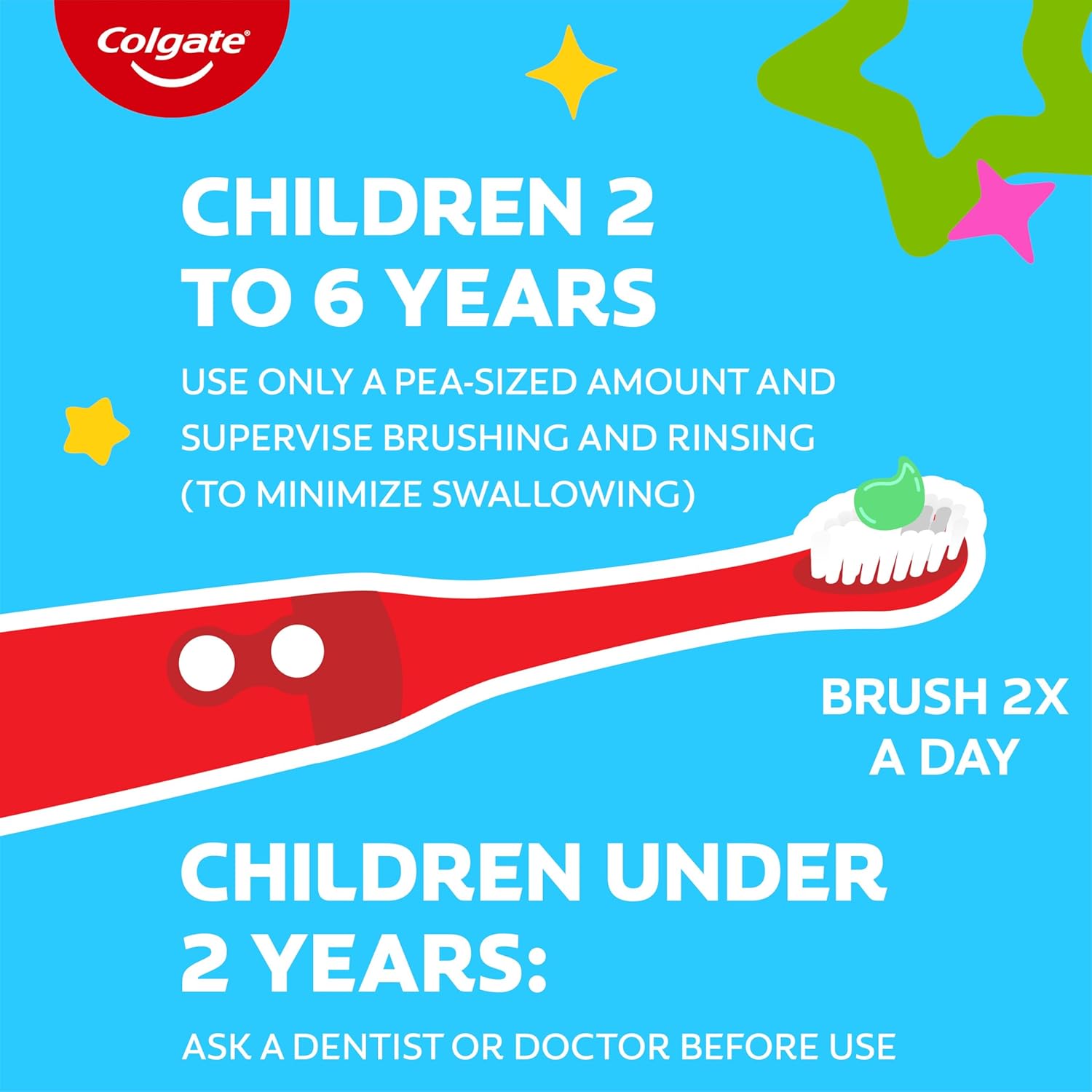 Aad Colgate Colgate Kids Toothpaste with Fluoride - Mild Bubble Fruit – Babababy