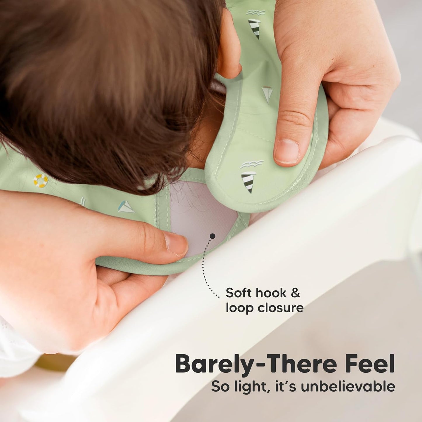 KeaBabies 3-Pack Presto Waterproof Bibs - Vessels