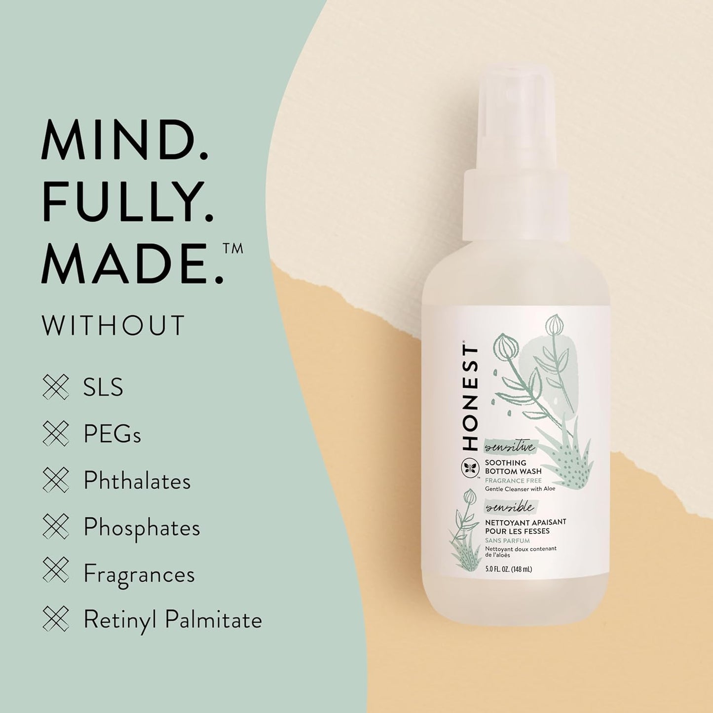 The Honest Company Soothing Bottom Wash