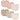 MairMore Muslin Baby Bibs 6 Pack - Pink
