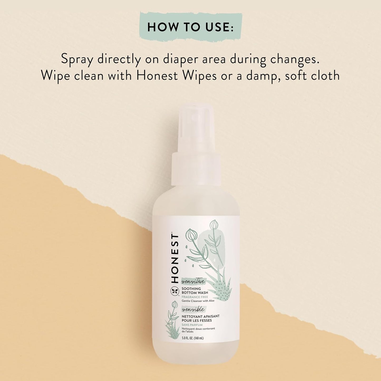 The Honest Company Soothing Bottom Wash