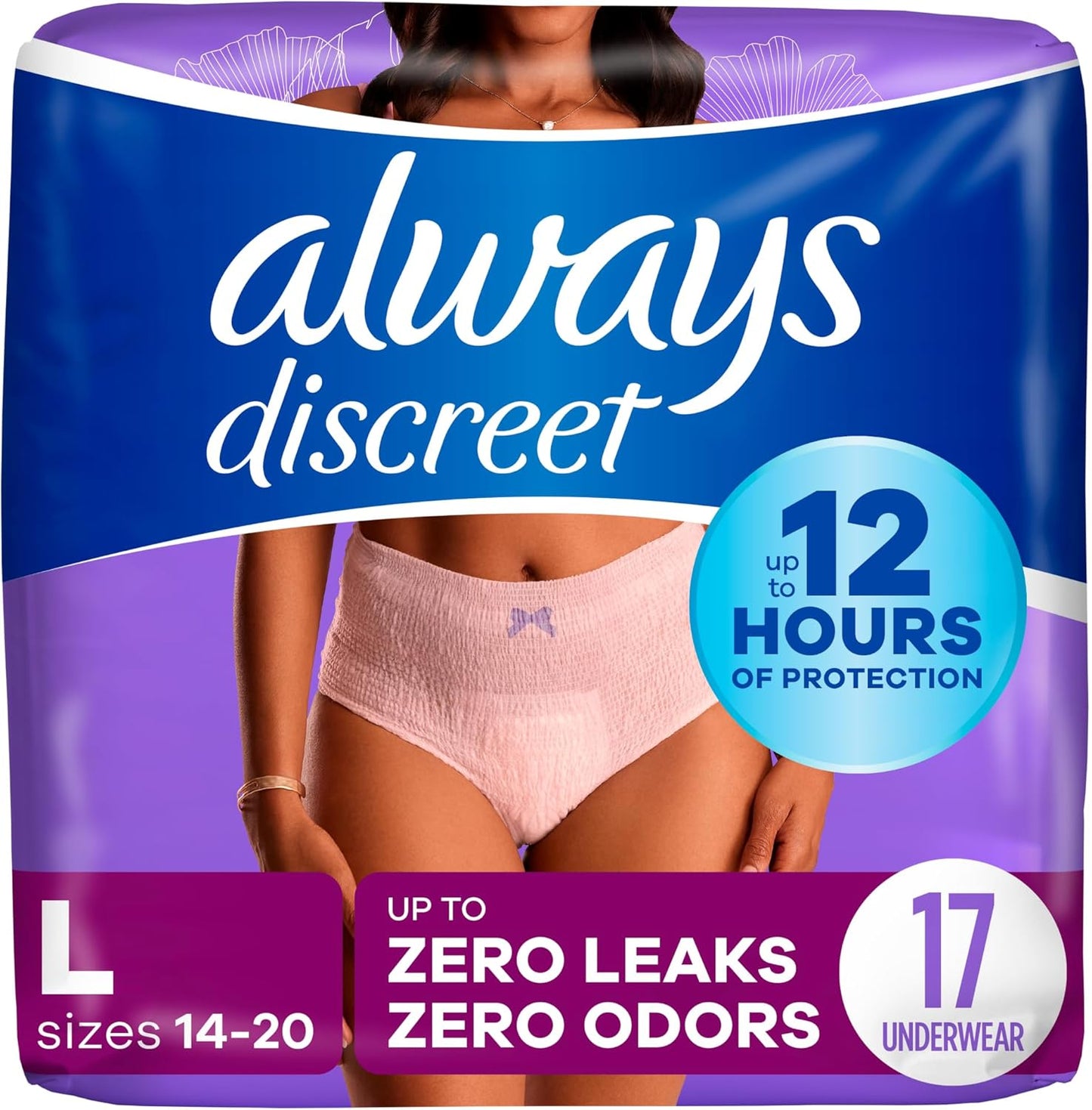 Always Discreet Maximum Protection Underwear