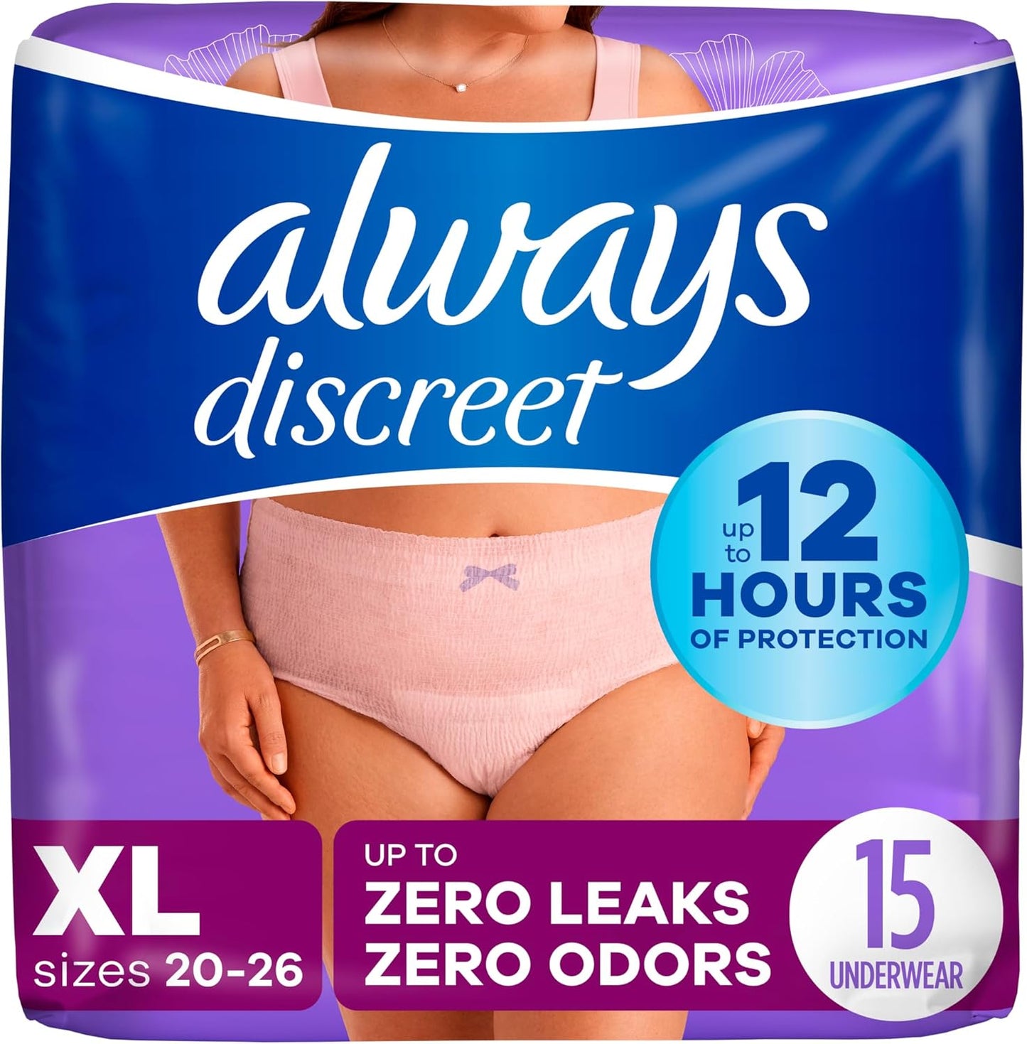 Always Discreet Maximum Protection Underwear