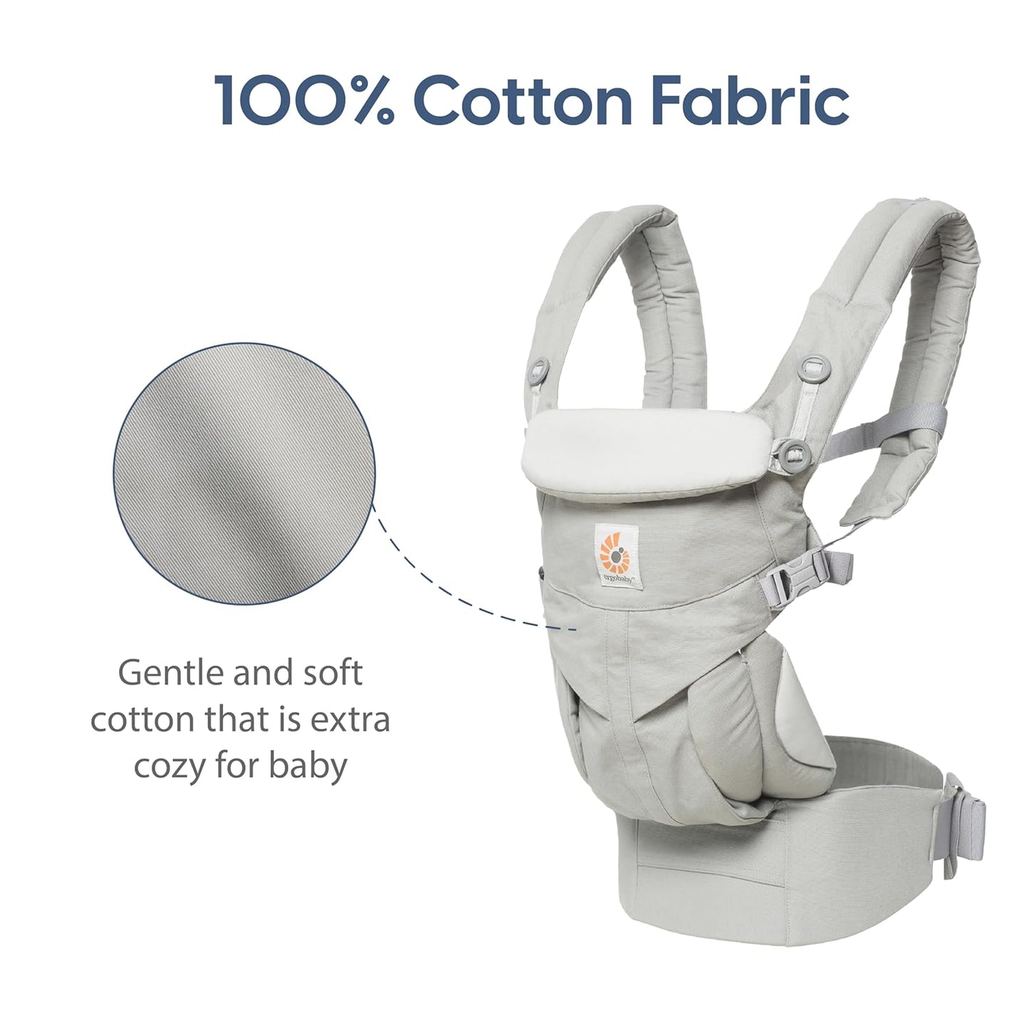 Ergobaby OMNI 360 Cotton Baby Carrier - Pearl Grey