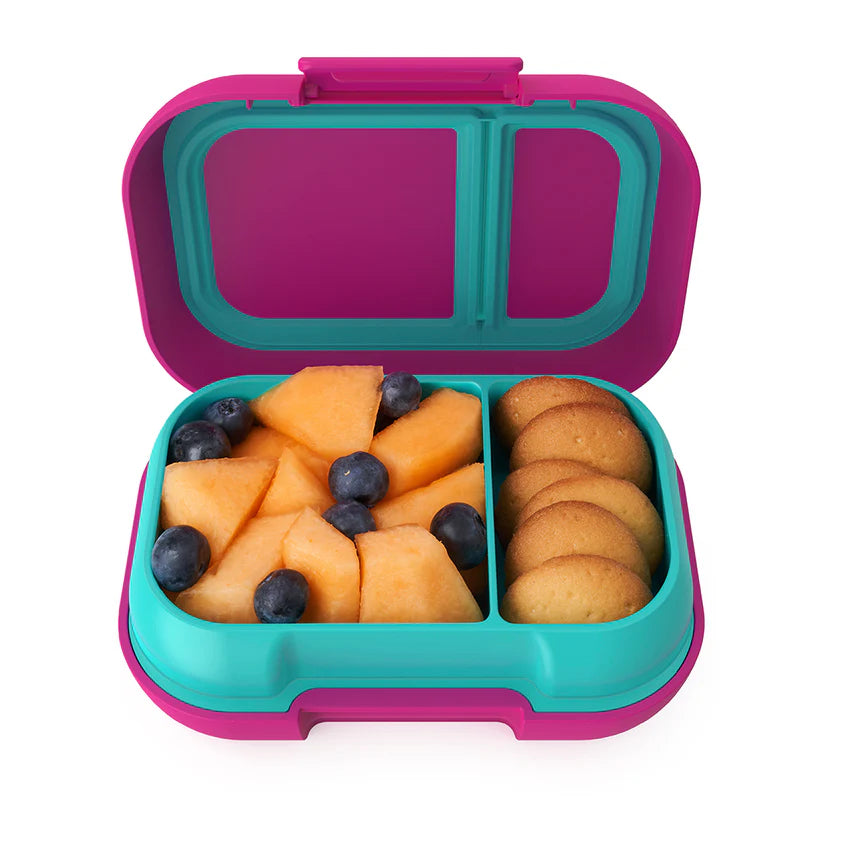 Bentgo Kids Snack Container - Fuchsia/Teal