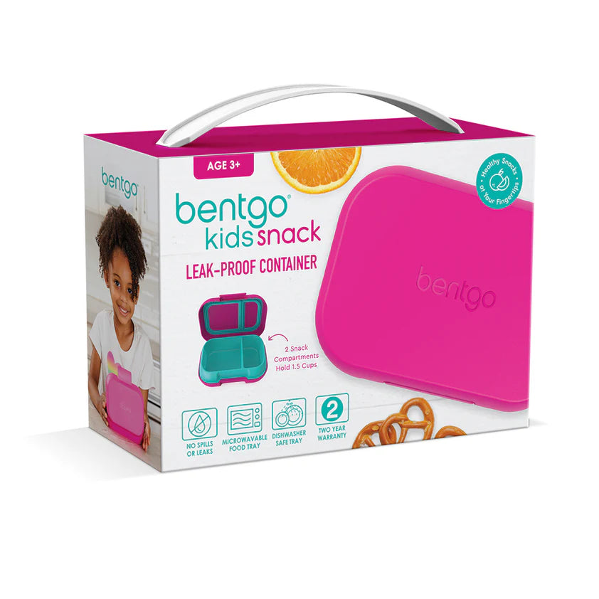 Bentgo Kids Snack Container - Fuchsia/Teal