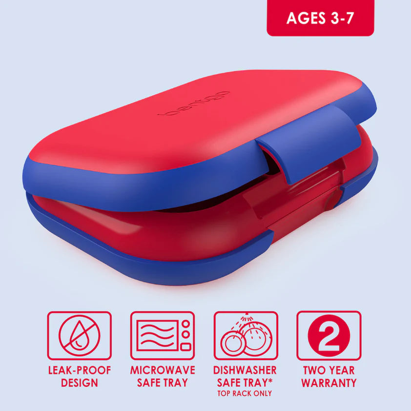 Bentgo Kids Chill Lunch Box - Red/Royal