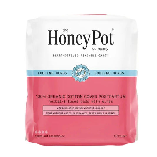 The Honey Pot Company 100% Organic Cotton Cover Postpartum Pads