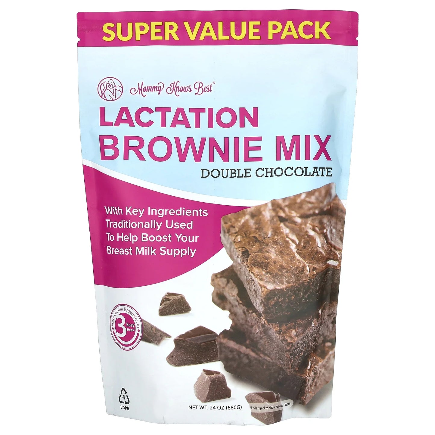 Mommy Knows Best Lactation Brownie Mix – Double Chocolate Brownie