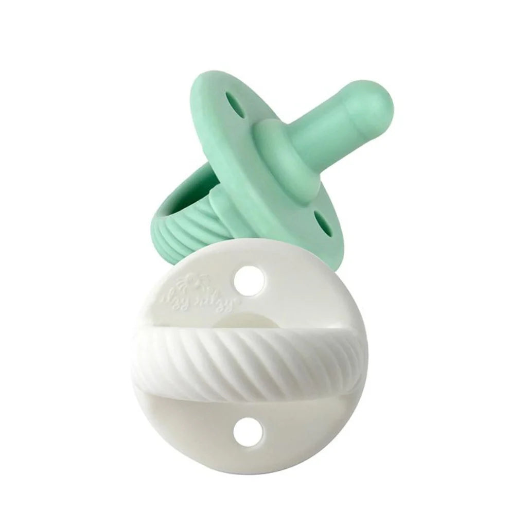 Itzy Ritzy Sweetie Soother™ - Green and White Cables