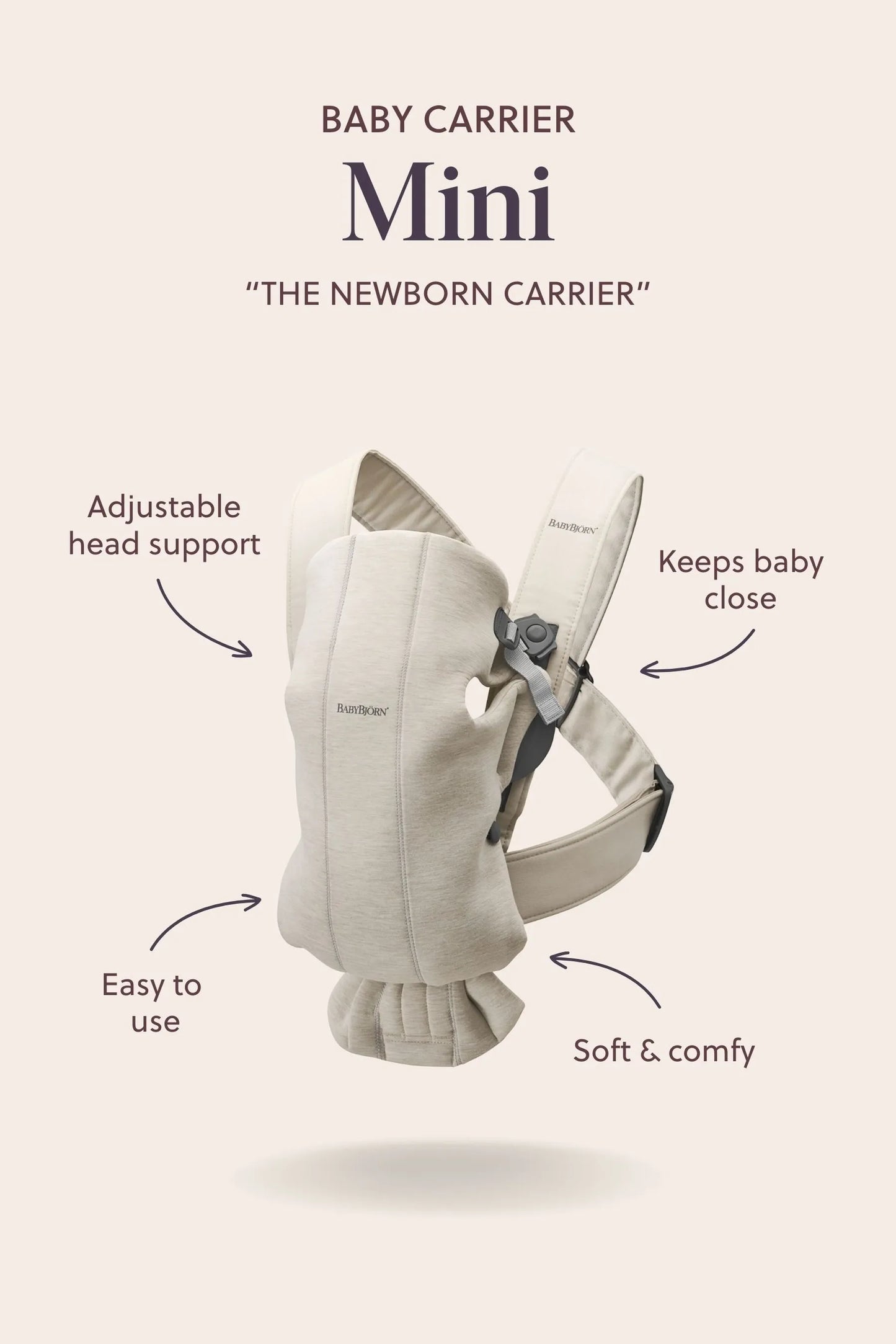 BabyBjörn Baby Carrier Mini - Beige